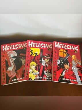 Hellsing manga volumes 1-3